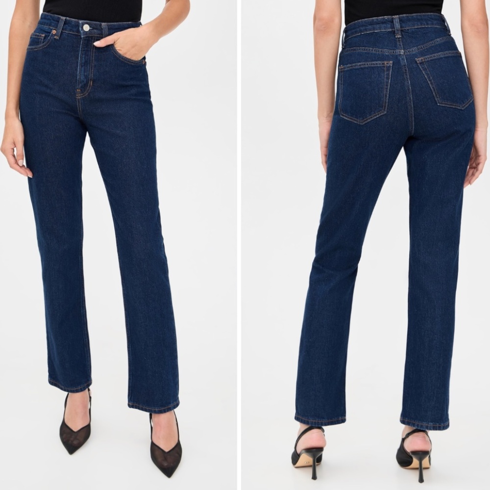 Reformation Jax Stretch High Rise Straight Jeans